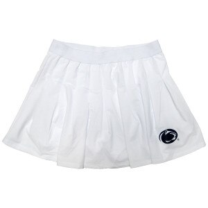 women's white mini skort with Penn State Athletic Logo
